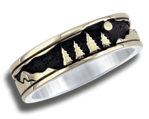 Alpine Panorama Ring 1/4 inch detail